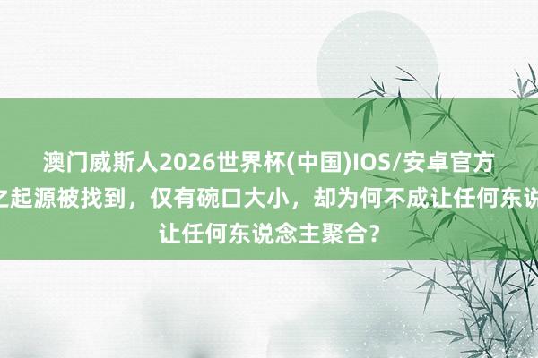 澳门威斯人2026世界杯(中国)IOS/安卓官方下载 黄河之起源被找到，仅有碗口大小，却为何不成让任何东说念主聚合？