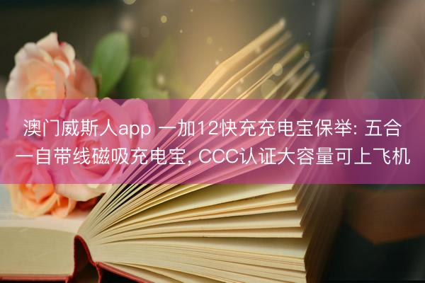 澳门威斯人app 一加12快充充电宝保举: 五合一自带线磁吸充电宝， CCC认证大容量可上飞机
