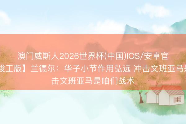 澳门威斯人2026世界杯(中国)IOS/安卓官方下载 【竣工版】兰德尔：华子小节作用弘远 冲击文班亚马是咱们战术