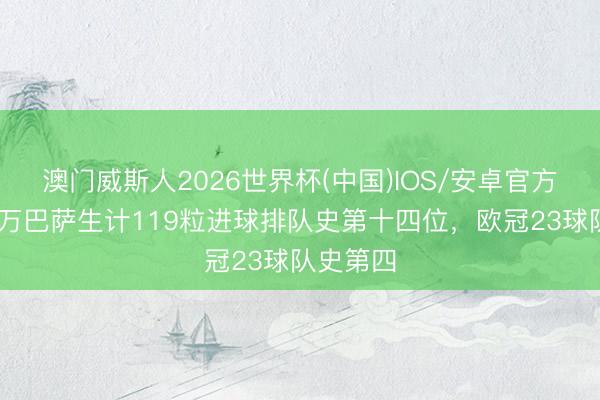 澳门威斯人2026世界杯(中国)IOS/安卓官方下载 莱万巴萨生计119粒进球排队史第十四位，欧冠23球队史第四