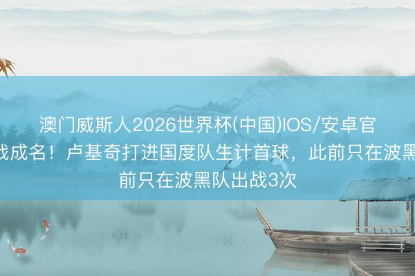 澳门威斯人2026世界杯(中国)IOS/安卓官方下载 一战成名！卢基奇打进国度队生计首球，此前只在波黑队出战3次