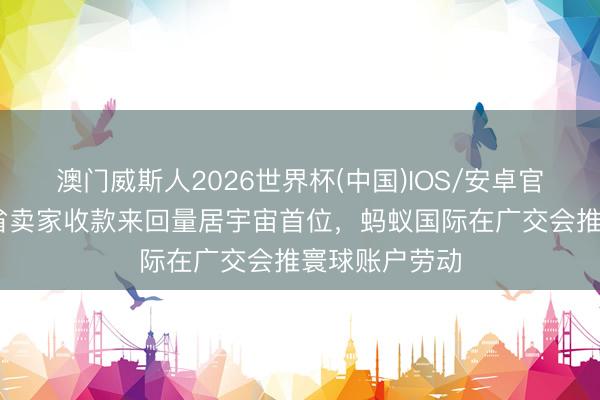 澳门威斯人2026世界杯(中国)IOS/安卓官方下载 广东省卖家收款来回量居宇宙首位，蚂蚁国际在广交会推寰球账户劳动